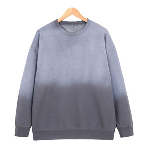 OEM personnalisé manches longues tissu français sweats à col rond vente chaude vêtements de rue avec impression de logo en relief vêtements d'hiver - Product Image 2