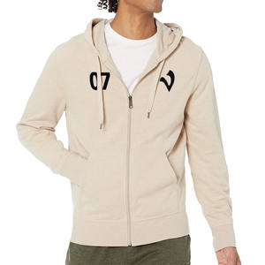 Sweat à capuche zippé personnalisé de haute qualité pour femmes hommes dernière bouffée impression lavage à l'acide coton sérigraphie Logo broderie col à capuche - Product Image 1