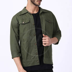 Chaqueta vaquera para hombre al mejor precio, chaqueta vaquera teñida lisa, chaqueta vaquera de color personalizada cómoda, chaqueta de invierno a la venta - Product Image 2