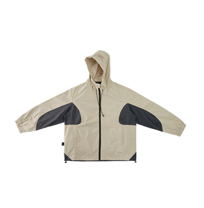 Chaqueta con capucha impermeable cortavientos de invierno con patrón de letras Vintage para hombre con sombrero Sudadera con capucha y chaqueta a prueba de viento para hombre - Product Image 3