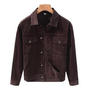 Veste longue d'automne pour homme, style rétro américain, à simple boutonnage, col rabattu, imperméable, coupe-vent, vêtements de travail, vêtements de travail - Product Image 3
