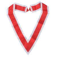 Vente en gros Officiers Ordre de Malte Collarette Noir & Blanc La plus vendue Maçonnique Regalia Collarette