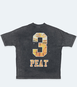 เสื้อยืดผ้าฝ้ายผู้ชายลายกราฟฟิกแชมเปี้ยนโลก - Product Image 2