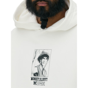 Men's Custom Printed Pullover Hoodie Breathable & Quick Dry Winter Unisex Cotton Fleece White Sweatshirt Hoodie - Product Image 3