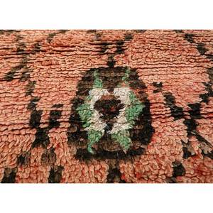 Alfombra Grande de Lana Anudada a Mano con Diseño Geométrico Rojo y Naranja 9x12 para Entrada del Hogar -Pae-4533 - Product Image 3