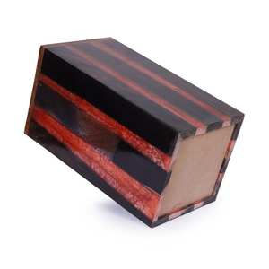 Caja de urna de madera epoxi roja de palisandro para cenizas humanas caja de urna pequeña para adultos y hombres caja de urna única de lujo - Product Image 5