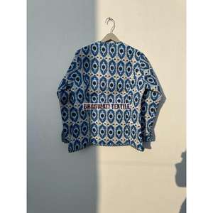 Wholesale Boho Style Cotton Jacket Vintage Quilted Floral Printed Embroidery Breathable and New Style Low Price Manufacture - Product Image 2