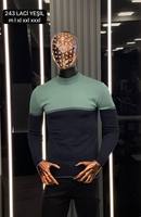 Suéter Casual de Invierno para Hombre, Cuello Redondo, Manga Larga, Cálido, 100% Algodón, Antiarrugas, Estampado Jacquard con Logotipo, Rayas y Letras