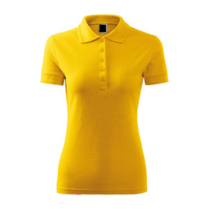 Polo décontracté pour femmes avec broderie col montant 100% Jersey de coton coupe féminine pour les clubs et les événements sociaux - Product Image 1