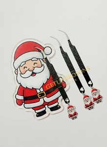 Nuevas Palas Acrílicas Personalizadas y Ecológicas para Navidad con Soporte Magnético para Pinzas de Extensión de Pestañas - Product Image 2