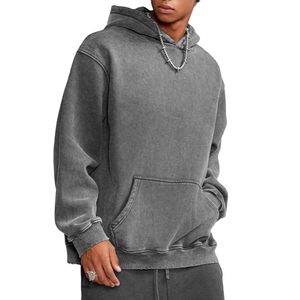 Otoño Streetwear lavado con ácido Unisex sudaderas con capucha pulóver Sun Faded Vintage manga larga 100% algodón suéter desgastado sudaderas con capucha - Product Image 6