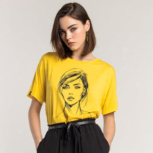 T-shirt noir femmes surdimensionné col rond à manches courtes t-shirt hauts dames été rue léger t-shirts femmes - Product Image 6