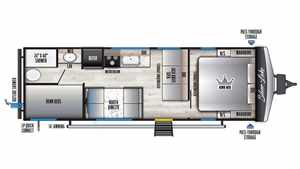 Autocaravana de Aluminio S-i-l-v-e-r Lake 2400BH 2025 de Este a Oeste para 4-6 Pasajeros con Aire Acondicionado - Product Image 5