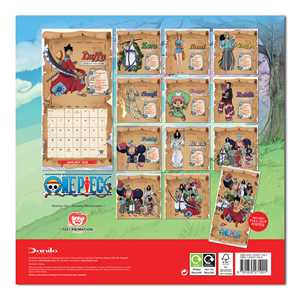 ปฏิทินตั้งโต๊ะแบบกำหนดเองลายวันพีซ ปี 2025 ปฏิทินพิมพ์แบบตั้งโต๊ะสำหรับตั้งโชว์และโปรโมชั่น ทำจากวัสดุกระดาษ - Product Image 3