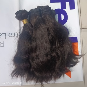 Indien Remy Super Double Dessiné Lâche Extensions de Cheveux Humains Unique Donneur Raw Genius Trames Deep Water Wave Style - Product Image 6