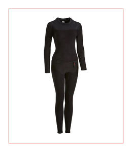 Tenue d'entraînement de sport deux pièces pour femmes Rash-Guard à manches longues avec legging Service personnalisé respirant à séchage rapide disponible - Product Image 2