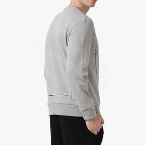 2023, Jersey hecho a medida para hombre, Sudadera con cuello redondo, teñido liso, hecho de poliéster/algodón para la venta de invierno, OEM personalizado - Product Image 2