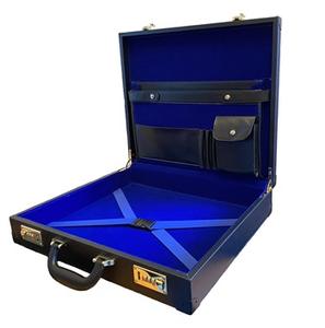 Étui rigide en cuir vintage brodé à la main 3D pour tablier maçonnique, sacs de régalia personnalisés, régalia maçonnique en maille, franc-maçon - Product Image 6