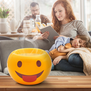 Aromatika Playful Smiley - Lámpara de Aroma de Cerámica Amarilla Esférica, Quemador de Aceites Esenciales, Portavelas, Aromaterapia, Habitación Infantil - Product Image 4