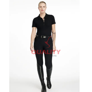 Top de equitación para mujer camisa ecuestre transpirable que absorbe la humedad secado rápido estiramiento bajo precio tops de equitación - Product Image 6