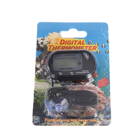 Thermomètre d'aquarium numérique Détecteur de thermomètre de réservoir de poissons Capteur de température d'eau Hygromètre avec ventouse