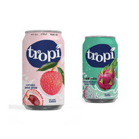OEM Pure Fruit Juice Drink 330ml Can Vietnam TROPI Brand Wholesale Muestra gratis Diseño Etiqueta privada aceptada