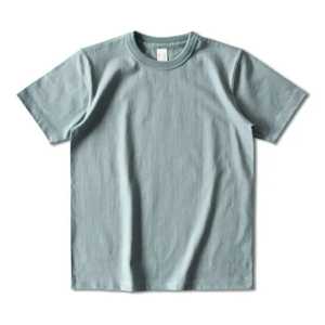 2025 Breathable Men's Regular-Fit Vintage Canvas 220g 100% Cotton Custom Printed Short Sleeve T-shirt - Product Image 4