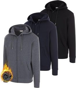 Sudaderas con capucha de lana para hombres Sudadera con capucha Essentials de manga larga Sudaderas de entrenamiento atlético activo de algodón para hombres - Product Image 1