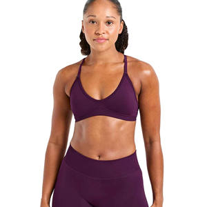 Women's Seamless Strappy <b>Sports</b> <b>Bra</b> Halterneck <b>Backless</b> Gym Yoga Activewear High Stretch Workout Casual Style Lightweight <b>Bra</b> - Product Image 6