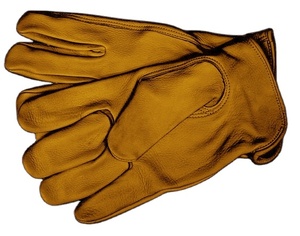 Hot Sale Heavy Duty Buffalo Grain Leather Adjustable Wristlet Breathable Thick Industrial Safety Driving <b>Gloves</b> - Product Image 2