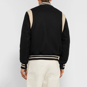 Veste Versity en laine pour homme tenue décontractée couleur unie Style mince vestes pour hommes vêtements de haute qualité vestes en laine Versity homme - Product Image 3