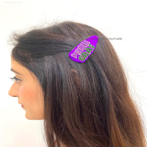 2025 último elegante hermoso intrincado bordado con cuentas hecho a mano Mardi Gras carnaval Horquillas para el cabello Material de tela - Product Image 2