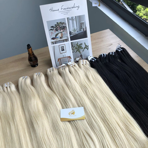 100% Extensions de cheveux humains bruts vietnamiens de haute qualité Tissage de cheveux à cuticules droites naturelles - Product Image 2