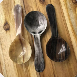 Cucharas de Cena de Cuerno con Pulido Espejo Personalizadas al por Mayor con Logotipo Personalizado y Opciones de Tamaño - Product Image 2