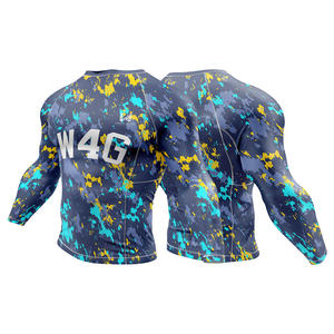 Camiseta Deportiva de Compresión sin Costuras para Hombre, Impresión Personalizada, 100% Poliéster Elástico, Antibacteriana, Logotipo Frontal Personalizado, Top Informal - Product Image 6