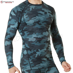 Protège-éruptions à bas prix Conception personnalisée Sublimation imprimé à manches longues Pas cher Prix Plus Size Hommes Rash Guard - Product Image 3