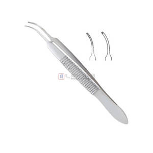 Forceps irisaires GRAEFE encastrés 7 cm/1,0 mm, forceps irisaires pour pansements oculaires Graefe, chirurgie ophtalmique, pointe fine durable, instruments médicaux - Product Image 1