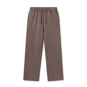 Pantalon de jogging évasé décontracté bleu marine, streetwear élégant, pantalon de jogging en molleton super ample pour hommes - Product Image 4