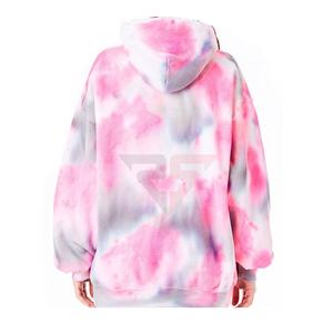 Servicio OEM de alta calidad Precio al por mayor Personalizado Hecho en fábrica 100% Algodón Elegante Top Pullover Tie Dye Mujeres Sudaderas con capucha - Product Image 2
