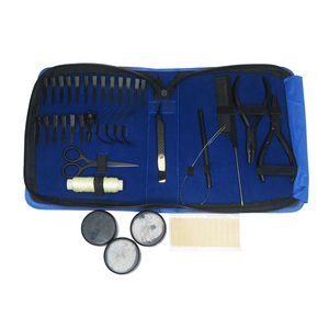 2025 Best Selling Hair Extensions <b>Tools</b> Kit Salon Work with Stainless Steel and Iron Small Clips and <b>Thread</b> Pulling Hook Loop - Product Image 3