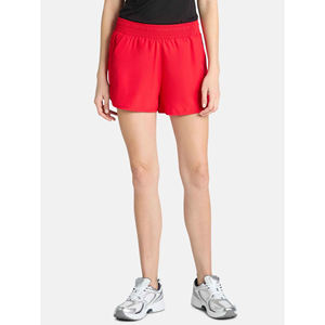 Nuevos pantalones cortos de verano para mujer, pantalones cortos de Yoga de entrenamiento ligero, mallas deportivas altas acanaladas de color rojo melocotón, pantalones cortos de Yoga deportivos ajustados - Product Image 4
