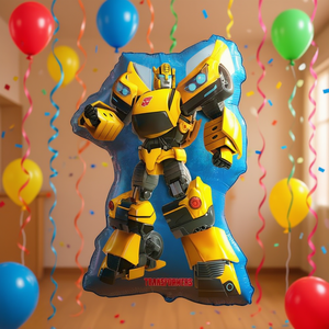 Globo de Aluminio Transformers Bumblebee 74X49Cm, Decoración para Fiestas, Bolsa de 2 Piezas - Product Image 3