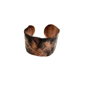 2026 Europe women jewelry <b>Copper</b> Patina Collection Cuff Bracelet Burgundy etching Antique <b>Copper</b> Handcrafted Metal <b>Bangles</b> - Product Image 4
