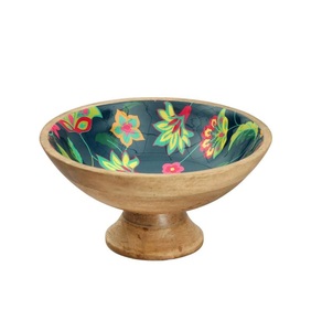 Standard Quality <b>Enamel</b> Printed Wooden <b>Bowl</b> for Serving Available at Wholesale Price From Indian Manufacturer and Supplier. - Product Image 3