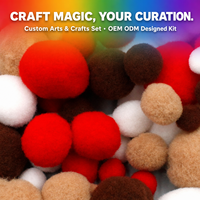 Kit de Bricolage Personnalisé OEM pour l'Art et l'Artisanat, Assortiment Multicolore, Conçu et Élaboré pour Enfants et Enseignants, Vente en Gros