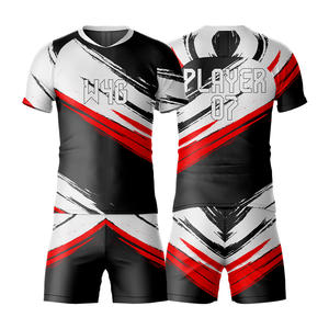 Ensemble de maillot et short de football personnalisé pour hommes, nouveaux designs 2026, sublimé, 100% polyester, écologique, prix bas, uniformes - Product Image 3