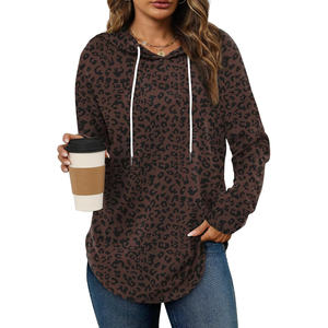 Sudaderas con Capucha para Mujer, Manga Larga, Otoño Invierno, 100% Algodón, Ropa Urbana, Logotipo Frontal Personalizable - Product Image 1