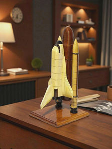 Modelo de Cohete Espacial de Madera a Escala Completa de Fábrica en Vietnam/Madera Maciza de Caoba, Modelos de Cohetes Espaciales de la NASA - Product Image 6