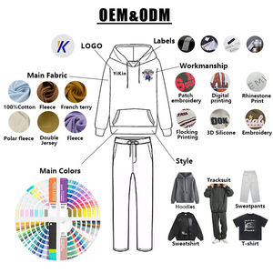 Custom LOGO Plain <b>Long</b> Sleeve Hooded Neck Street Wear Vintage Acid Wash <b>Oversize</b> Men Puff Print Pullover <b>Hoodies</b> - Product Image 4