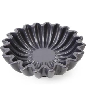 Juego de 2 cuencos decorativos de resina con volantes, bandeja de centro de mesa escultórica moderna de oro blanco, cuenco para sala de estar, mesa de café - Product Image 3